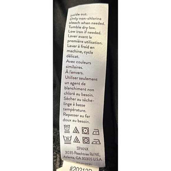 Spanx Women Skinny Black Size Medium M Distress Mid Rise Jeans Stretch New - Picture 9 of 12